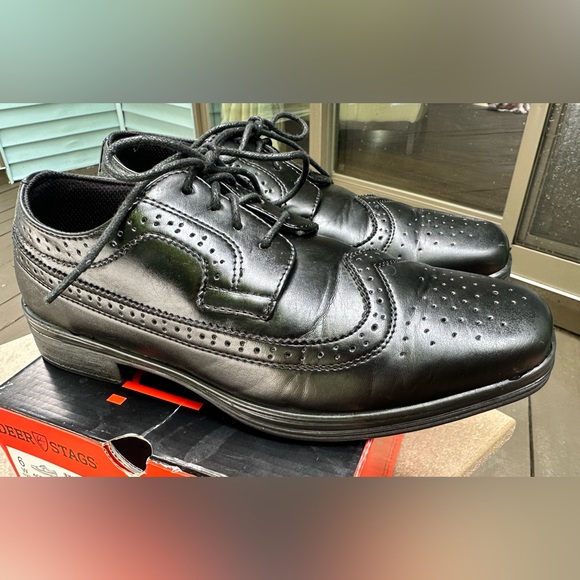 Deer Stags boys Oxford, Black, 6 Wide Big Kid US - Picture 3 of 6